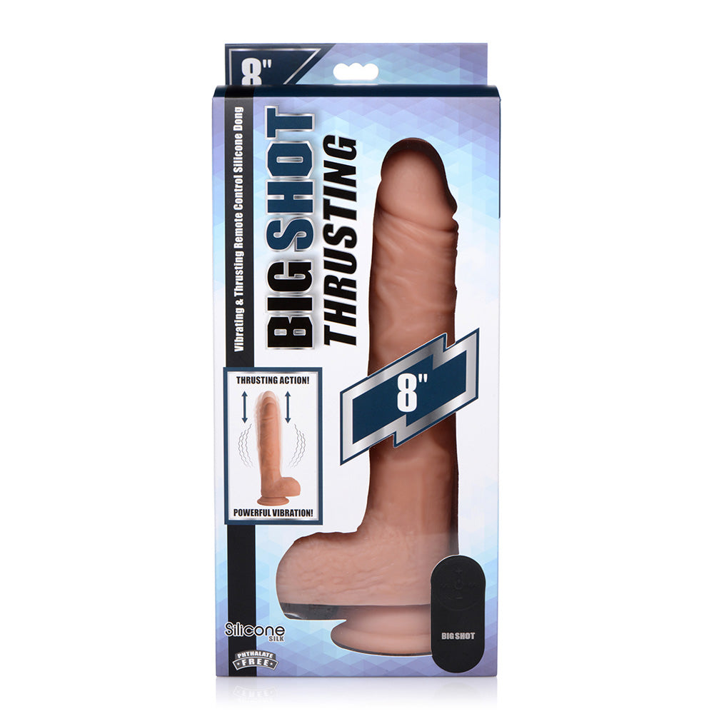 Big Shot 8" Silicone Thrusting Dildo