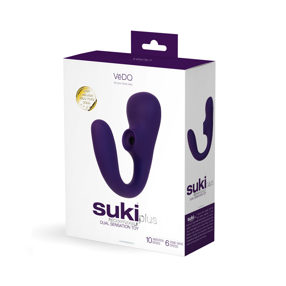 Suki Plus Rechargeable Dual Sonic Vibe Deep Purple