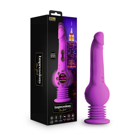 Impressions New York Gyro-Quake Dildo Purple