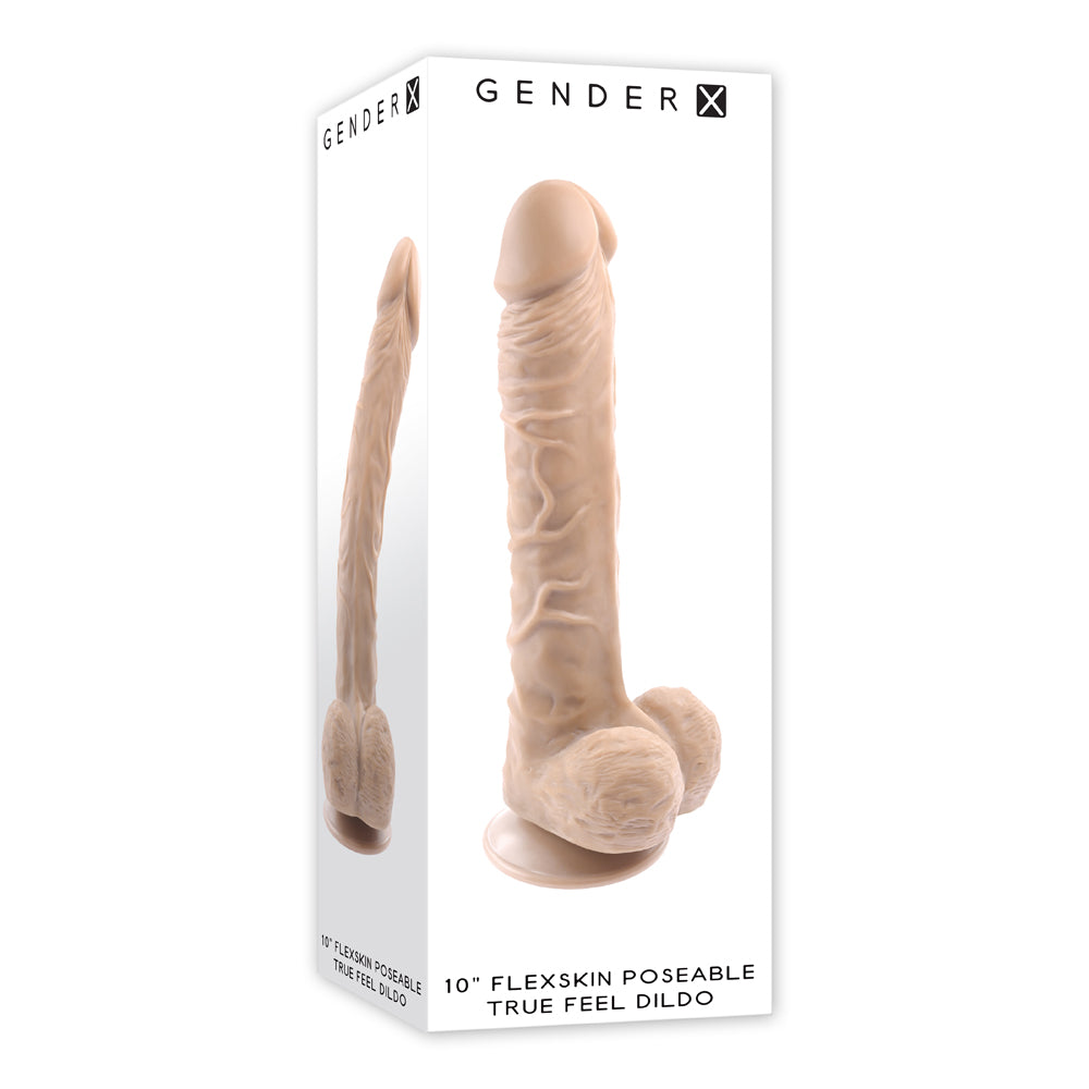 10" Flexskin Poseable True Feel Dildo Light