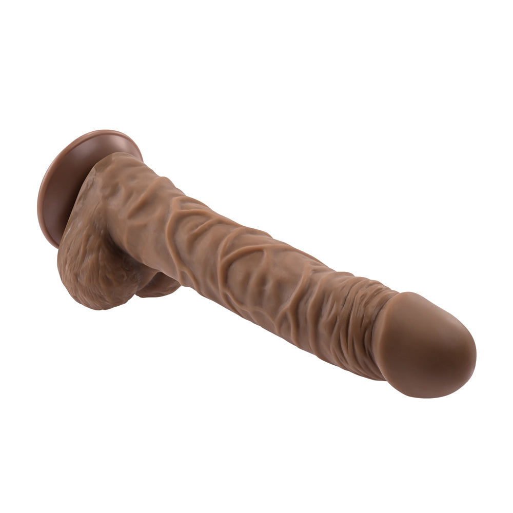 10" Flexskin Poseable True Feel Dildo Dark