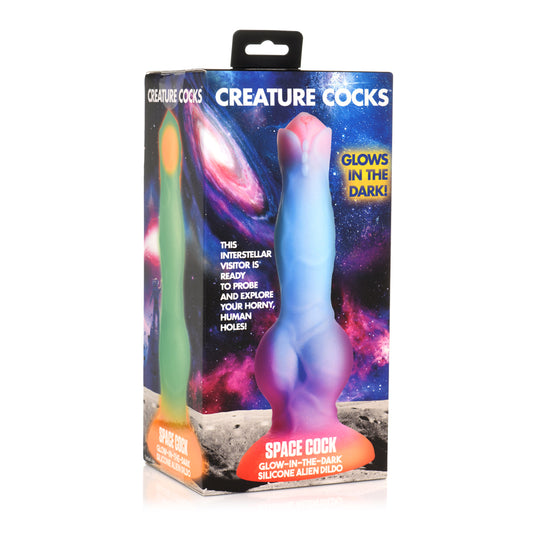 Creature Cocks Glow-In-The-Dark Silicone Alien Dildo