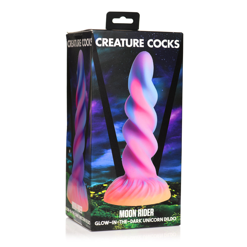 Creature Cocks Moon Rider Glow-In-The-Dark Unicorn Dildo