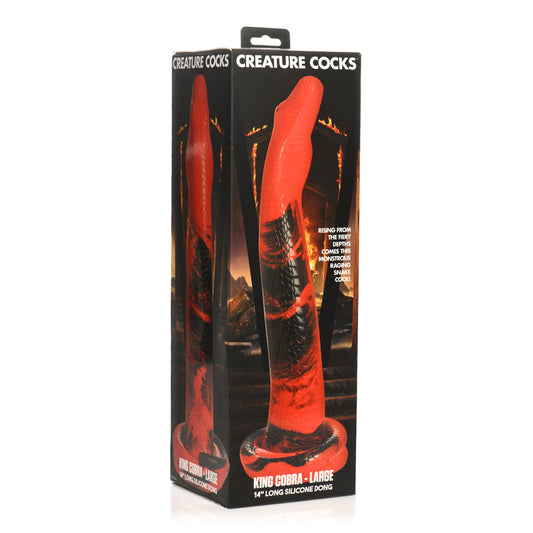 Creature Cocks King Cobra Large 14'' Long Silicone Dong