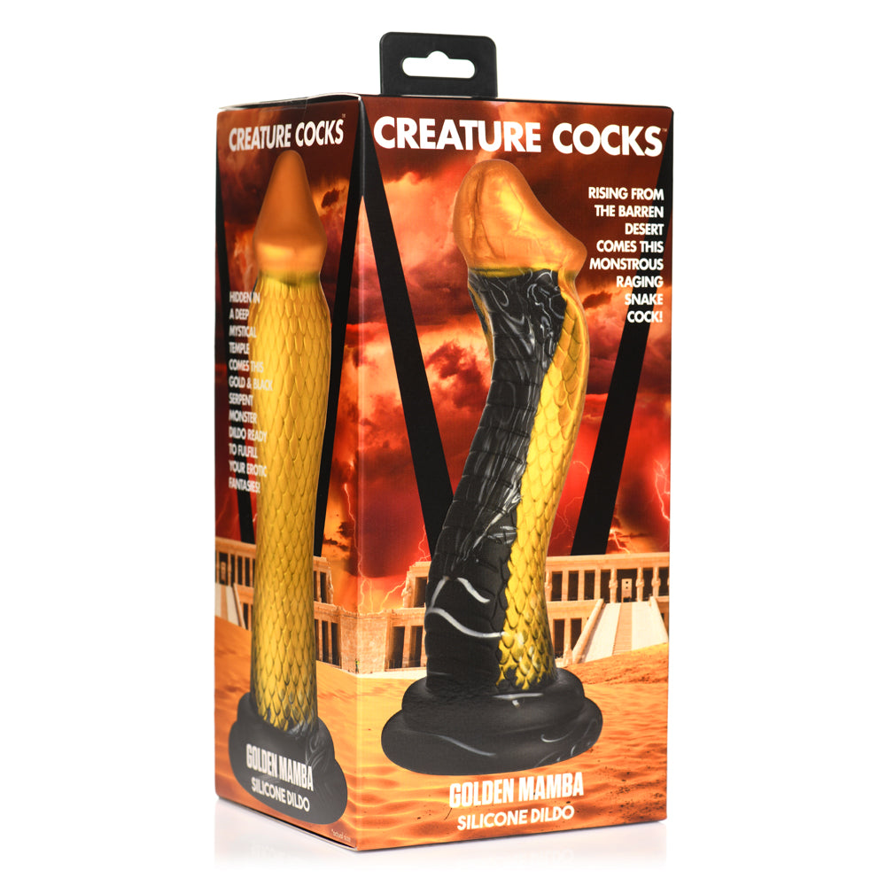 Creature Cocks Golden Snake Silicone Dildo