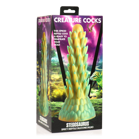 Creature Cocks Stegosaurus Spiky Reptile Silicone Dildo