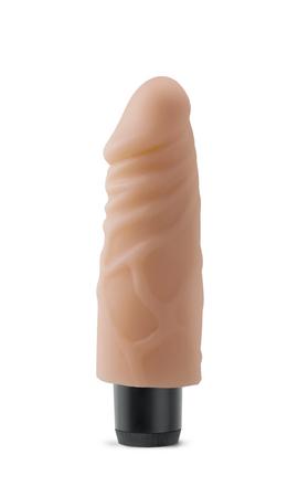 Real Feel Lifelike Toyz No 4 Beige Vibrating Dildo