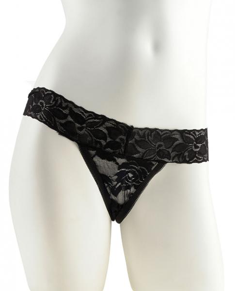 Hanky Spank Me Plus Size Vibrating Panties Black