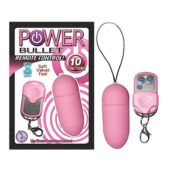 Power Bullet Vibrator With Remote Control Pink