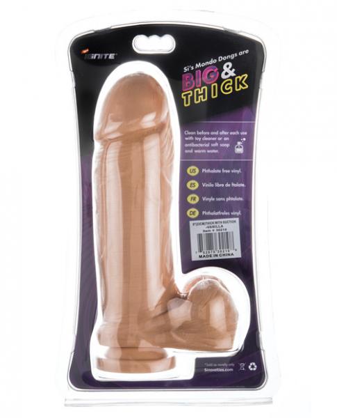 Thick Cock Balls 9 Inches Suction Cup Beige Dildo