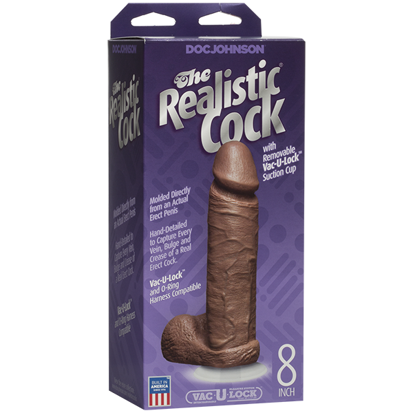 The Realistic Cock 8in - Tan