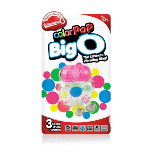 Screaming O Color Pop Big O Pink Vibrating Ring