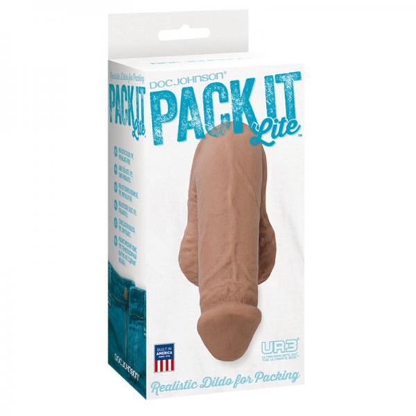 Pack It Lite Realistic Dildo Brown