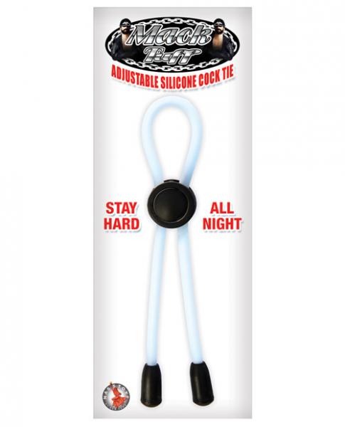 Mack Tuff Adjustable Silicone Cock Tie Clear