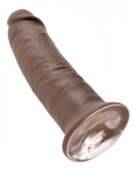 King Cock 10in Dildo - Brown