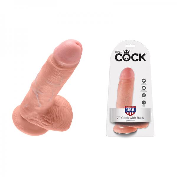 King Cock 7 Inches Cock Balls