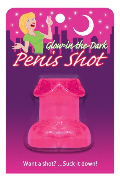 Glow In The Dark Penis Shot Glass Pink