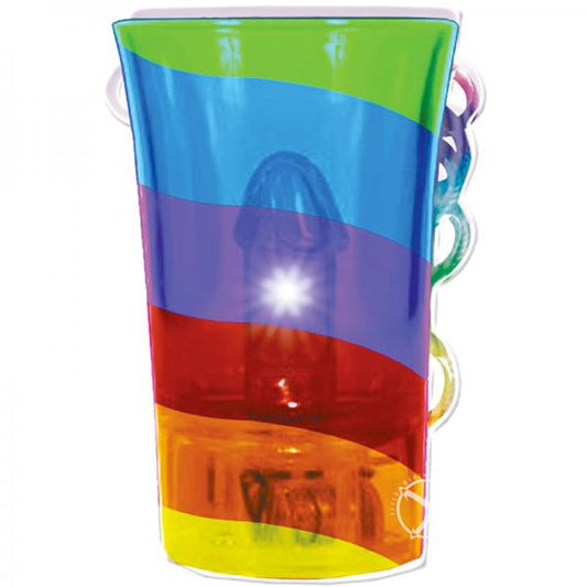 Light Up Rainbow Pecker Shot Glass