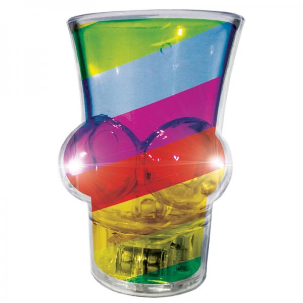 Light Up Rainbow Boobie Shot Glass