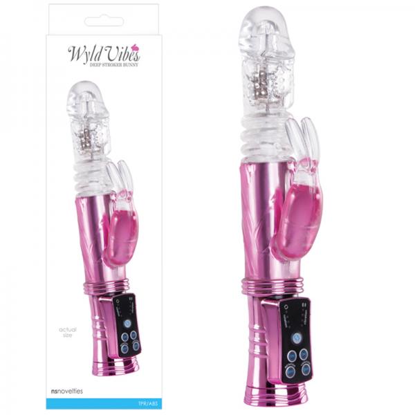 Wyld Vibes Bunny Deep Stroker Vibrator Pink