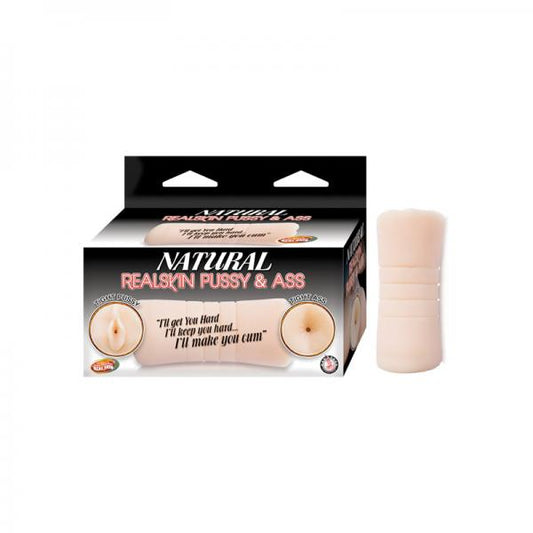 Natural Realskin Pussy & Ass Beige Stroker