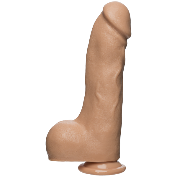 The D Master D 10.5 inches Dildo with Balls Firmskyn Beige