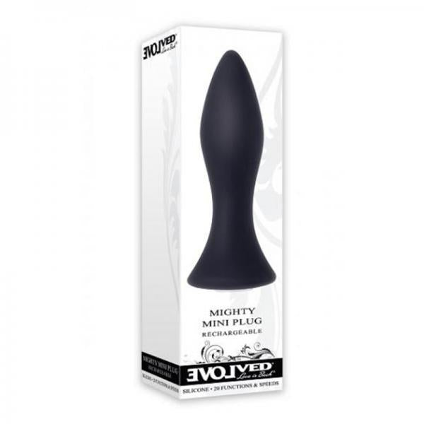 Mighty Mini Butt Plug Rechargeable Black Vibrator