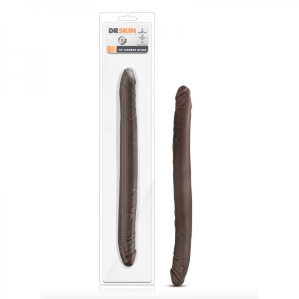 Dr Skin 16 inches Double Dildo Chocolate Brown