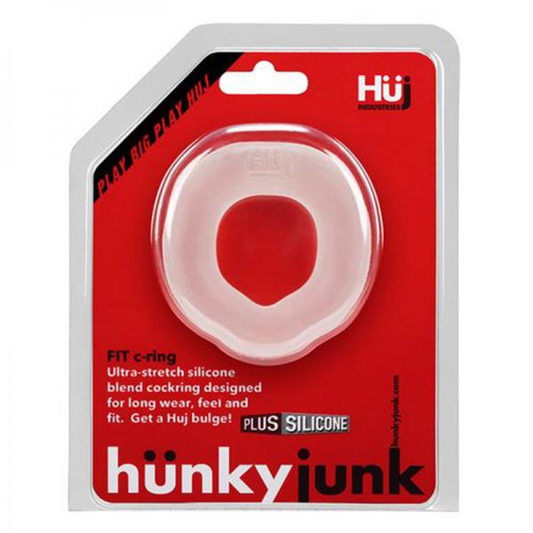 Hunky Junk Fit Ergo Cock Ring Ice Clear