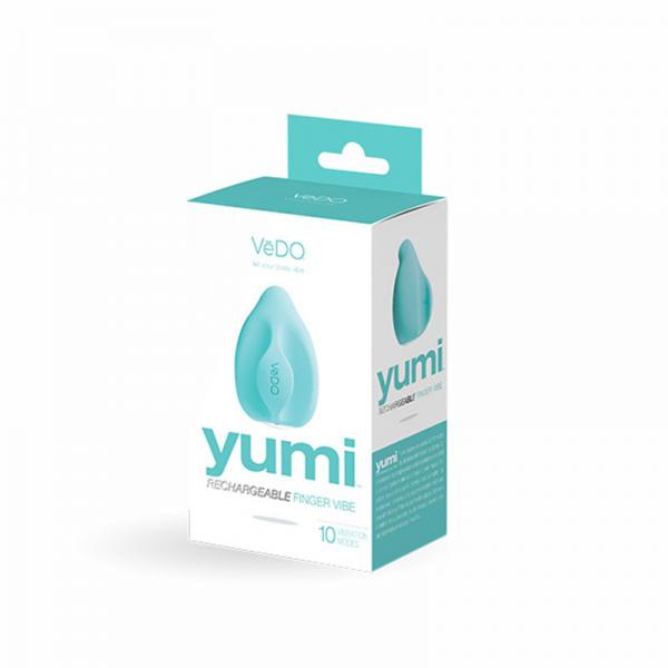 Vedo Yumi Rechargeable Finger Vibe - Tease Me Turquoise