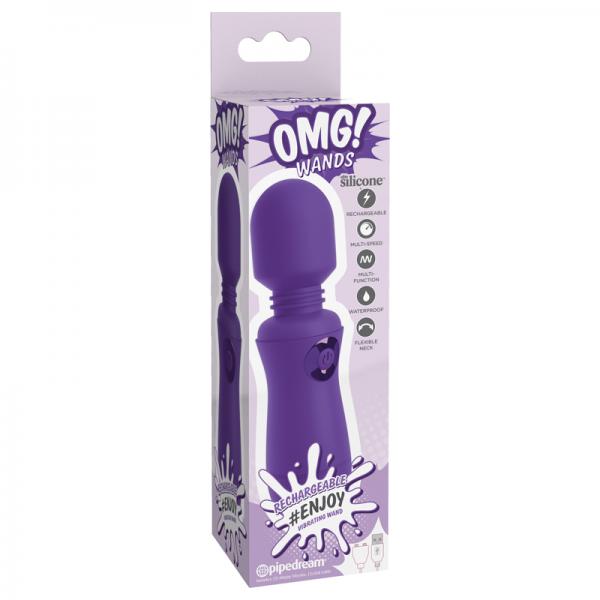 Omg! Wands Enjoy Rechargeable Vibrating Wand, Purple