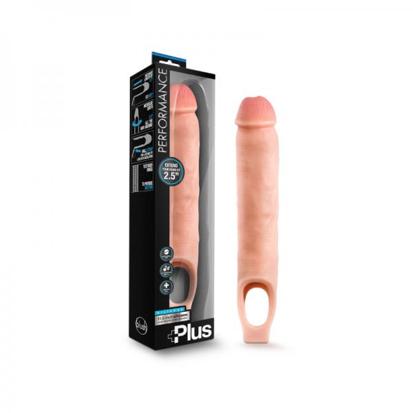 Performance Plus - 11.5 Inch Silicone Cock Sheath Penis Extender - Vanilla