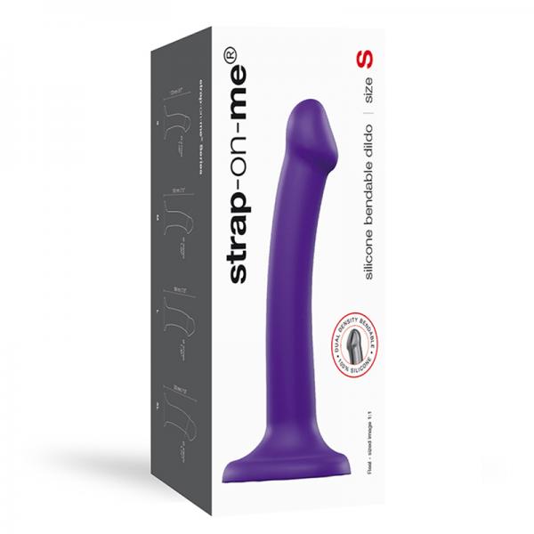 Strap-on-me Semi-realistic Dual Density Bendable Dildo Purple Size S